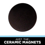 1.25 inch button parts, just ceramic magnets