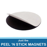 2.25 inch button parts: Just the Peel 'N Stick Magnets