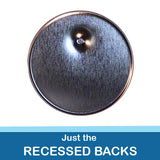 2.25 inch button parts: Just the Recessed Backs to Make Magnet Buttons