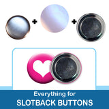 2.25 inch button parts: Everything to Make Slotback Buttons
