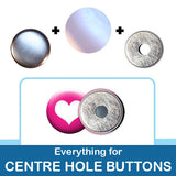 1 inch Button Parts, Everything For Centre Hole Buttons