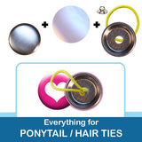 1.25 inch Button Parts Everything For Ponytail Hair Ties
