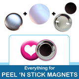 1.5 inch Button Parts Everything For Peel n Stick Magnets