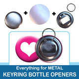 2.25 inch button parts: Everything to Make Metal Keyring Bottle Openers
