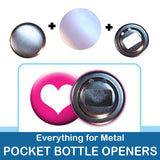 2.25 inch button parts: Everything to Make Metal Pocket Bottle Openers