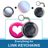 3 inch Button Parts: Everything to make Link Keychain Buttons