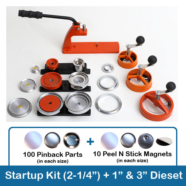 FLEX1000 Multi-size Button Maker & Start Up Kits –