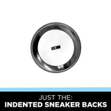 2.25" button parts: Just the Indented Sneaker Backs